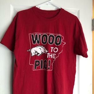 University of Arkansas oversized tee